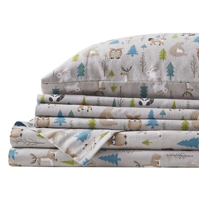 Comfort Spaces Cotton Flannel Breathable Warm, Deep Pocket Sheets with Pillow...