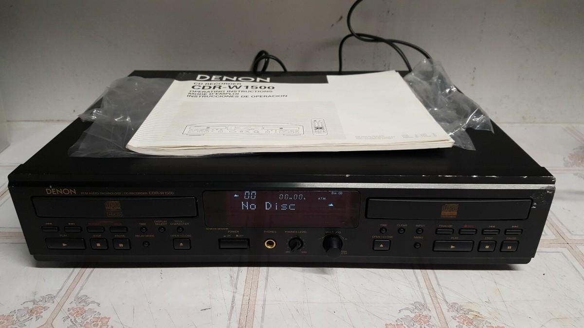 Denon CDR-W1500 CD Recorder Working with some issues (SEE