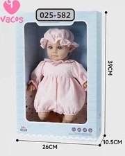 14in Reborn Doll Rosie – Soft Vinyl Realistic Baby Girl Pink Outfit with Hat