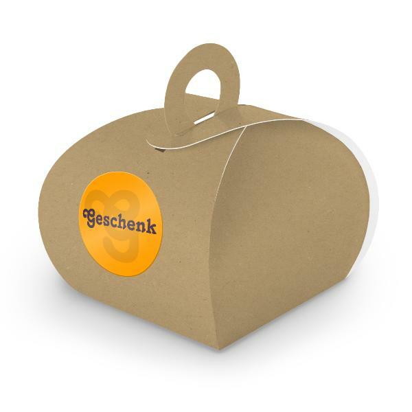 Itenga Set Geschenk Motiv5 24X Geschenkschachtel Braun Kraftkarton Gastgeschenk-image