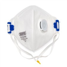 Draper 21244 FPP3 NR Vertical Fold Flat Face Masks with Valve Pack of 10