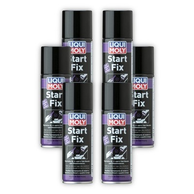 6x Starthilfespray LIQUI MOLY 1085 Start Fix 2+4 Takt Fahrzeuge Schiff Geräte