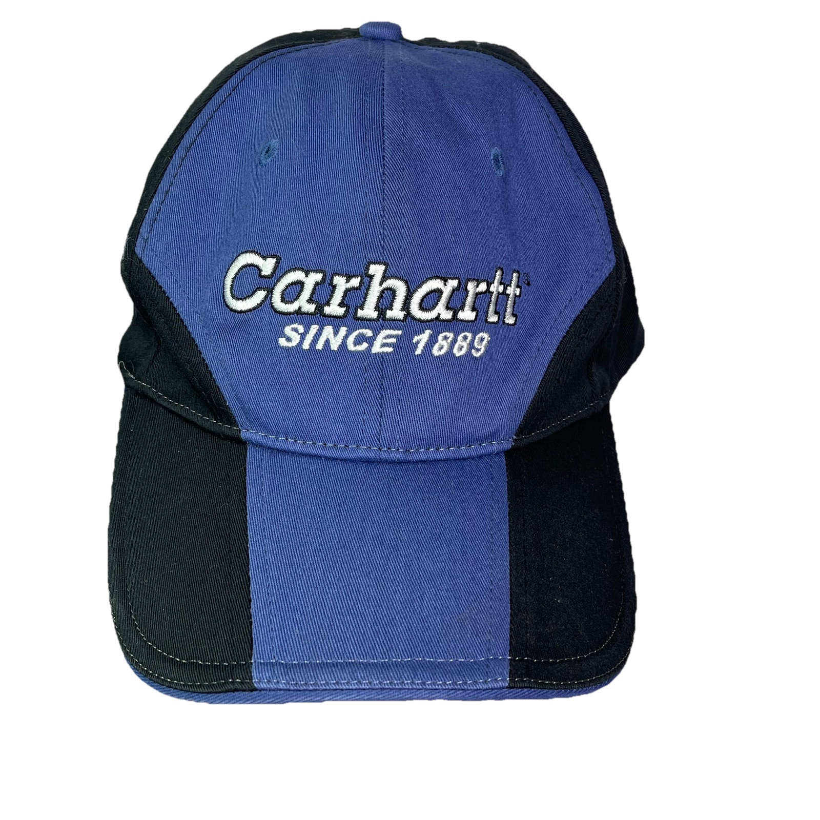Carhartt Black Blue 6 Panel Embroidered Adjustable Cap One Size