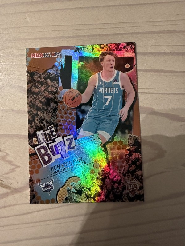 Topps Kon Knueppel NBA Hoops The Buzz TB-4 Rookie Insert Charlotte Hornets