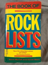 The Book Of Rock Lists 1984  by Dave Marsh & Kevin Stein