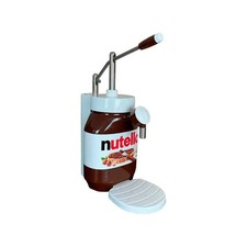Nutella Spender Set manuell braun perfekt f&uuml;r Hotel Gastro Kindergeburtstag Caf&eacute;