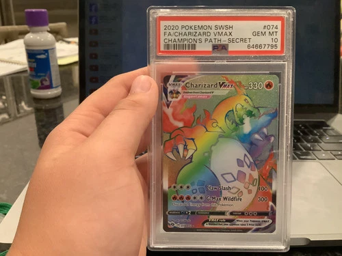 charizard vmax rainbow rare psa 10 pokemon