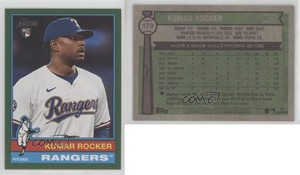 2025 Topps Heritage Dark Green Border Kumar Rocker #179 Rookie RC