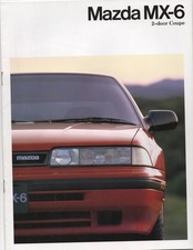 Mazda MX6 2 door Coupe brochure