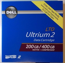 Lot of 3 Dell LTO Ultrium 2 Data Cartridge 200GB Native 400GB Compressed