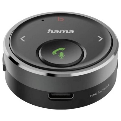 Hama Bluetooth -Receiver für Kfz, 3,5-mm-Stecker, Sprachsteuerung, Freisprechen