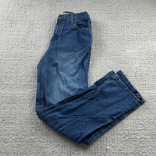 RuffHewn Jeans Youth 16 Blue High Rise Straight Leg 100 Cotton Denim Pants