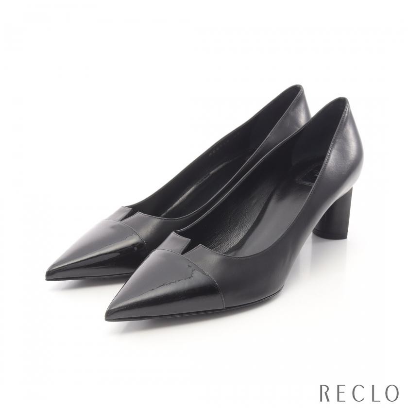 Christian Dior Pumps Heel Leather Black EU42/US12 116640c