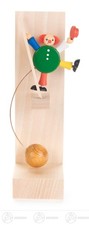 Spielzeug Schaukel-Clown Akrobat auf Leiter  H=ca 16 cm NEU Erzgebirge Wippfigur