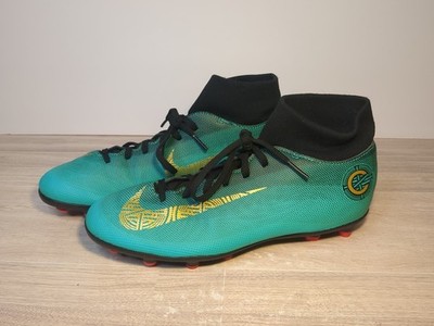 Nike Mercurial Superfly 6 CR7 FG Jade Neon Ronaldo Cleat Size 8.5