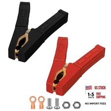 Jumper Cable Clamps 1 Pair Battery Clamps Pure Copper Battery Charger 2