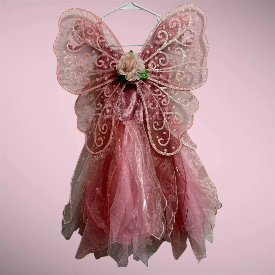 Fairy Dust Pretty Pink Rose Fairy Costume S 7/8 - Image 2 of 4