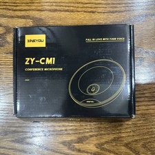 NIB ZINGYOU USB Confer Microphone 360 Omnidirectional Computer Laptop PC Mic