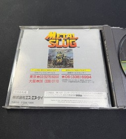 Metal Slug (Sega Saturn, 1997) CIB COMPLETE Clean Disc 👀 