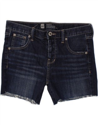 Mossimo Damen Boyfriend Denim Shorts US 2 XS W32 Navy Blau Baumwolle AZ15