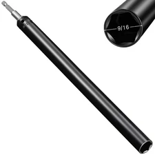 9/16"(14Mm) Power Nut Driver, Nut Runner Hollow Socket with 1/4" Hex Shank, Fit