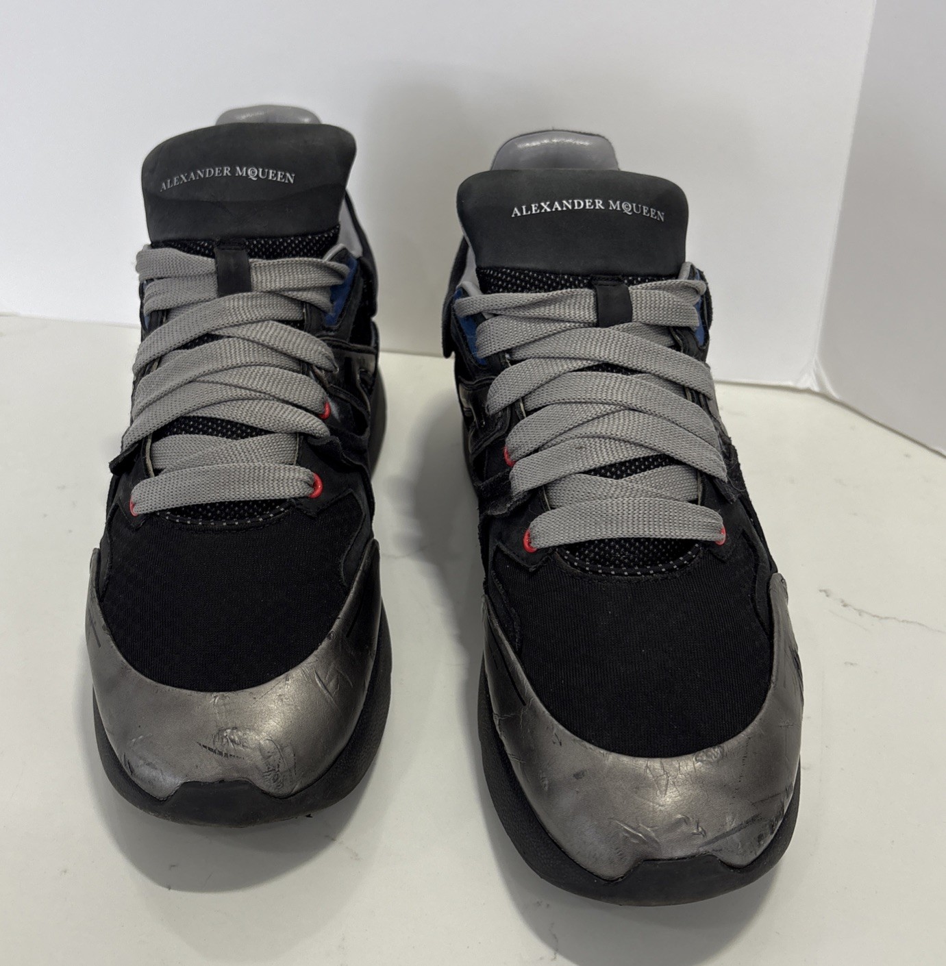 Alexander McQueen Suede Oversized Patchwork Shoes… - image 4