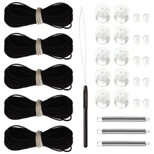 RV Pleated Shade Repair Kit with Wire Restring Tool Camper Window Shades Blin...