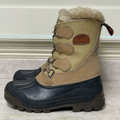 Olang Snow Boot Size 35 / 5 Beige Mid Calf Waterproof Insulated Winter Romania