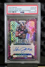 Panini Prizm 2024 Steven Jackson Sensational Signatures Purple Power Auto /49 P…