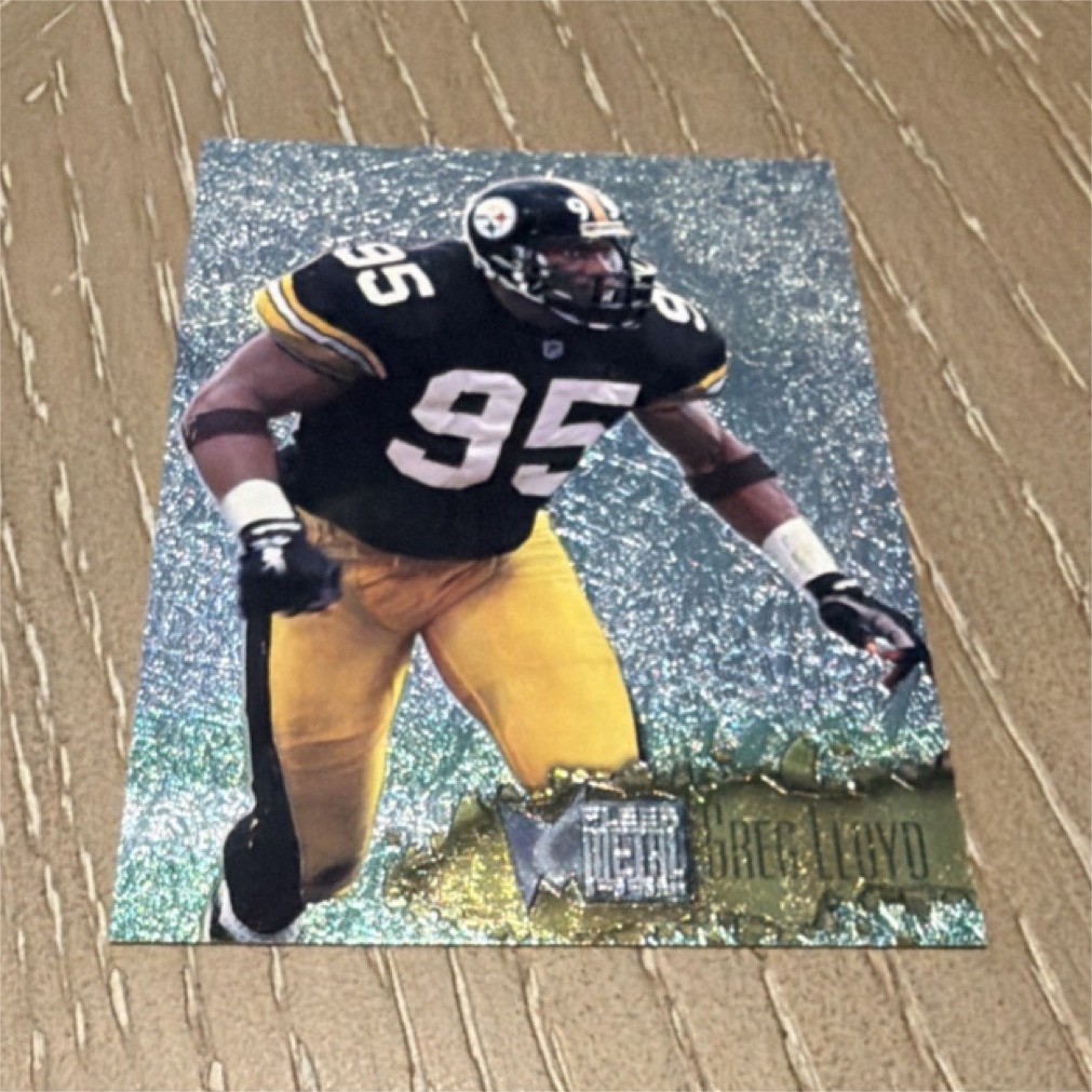 Fleer Metal 1996 Greg Lloyd Steelers #97 NFL Football Card