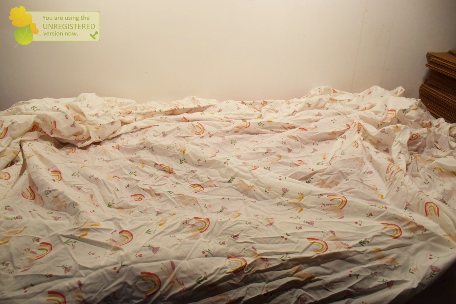 Pillowfort Full Unicorn Cotton Kids' Sheet Set 097029672 (Dirt Marks)