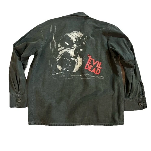 Creepy Co Limited Edition Evil Dead Military Field Shirt Black Sz Mens M Horror - product listing photo
