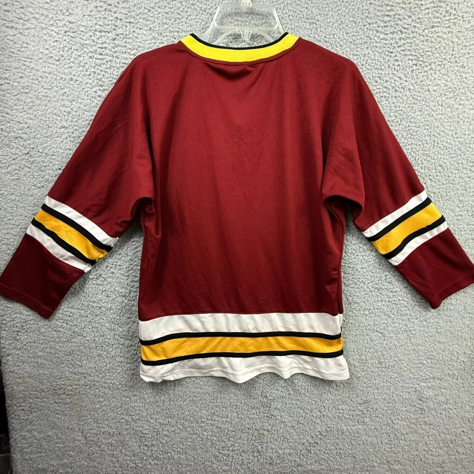 Chicago Wolves Hockey Jersey Large Youth Kids AHL Maroon Done Deal Promotions - Image 2 of 4
