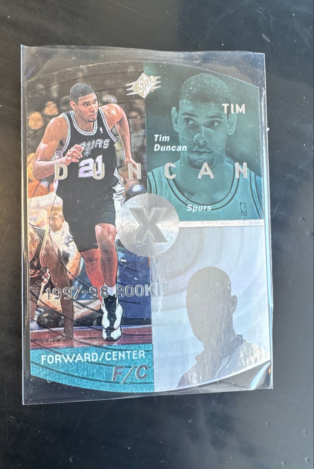 1997-98 SPx - Tim Duncan #37 (RC) San Antonio Spurs Legend