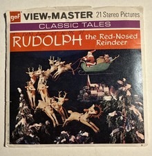 View-Master RUDOLPH THE RED-NOSED REINDEER B870 - 3 Reel Set Booklet V3