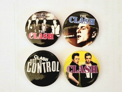 The CLASH Set 4 Badges Pins Buttons Anstecker