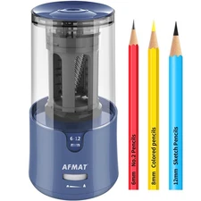 Pencil Sharpener, Electric Pencil Sharpener for Colored Pencils, Auto Stop, F...