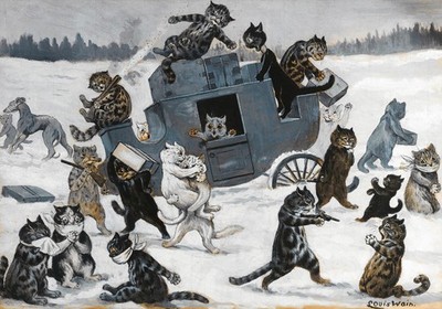 Louis William Wain: A Highway Robbery 22x30 Archival Quality Fine Art Print