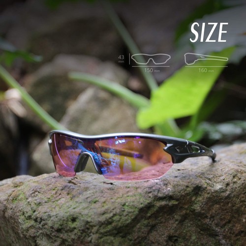 Polarized Sports Sunglasses for Men Women Cycling Running Driving Fishing Gol... - Picture 4 of 8