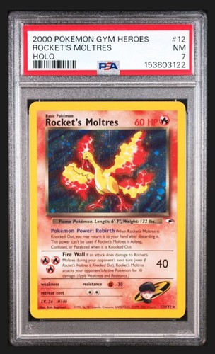 Rocket's Moltres (Unlimited) graded PSA 7 for sale on eBay