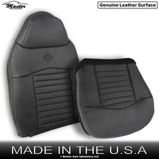 Ford F-150 2000 Harley Davidson cuero genuino cubierta de asiento lateral del conductor negro
