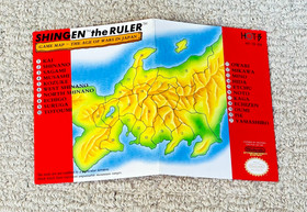 Shingen the Ruler + Map - Authentic Nintendo NES Manual Instruction Booklet