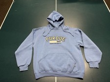 Purdue Boilermakers NCAA Russell Athletic Blue Pullover Hoodie Size Medium
