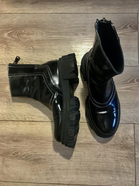 Women Kenneth Cole Boots Black Leather 37
