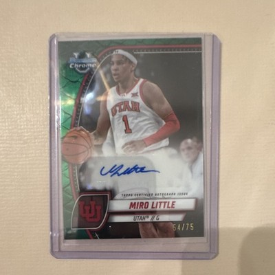 Topps Chrome 2024-25 Miro Little Green Reptilian Autograph #79 Utah Utes /75