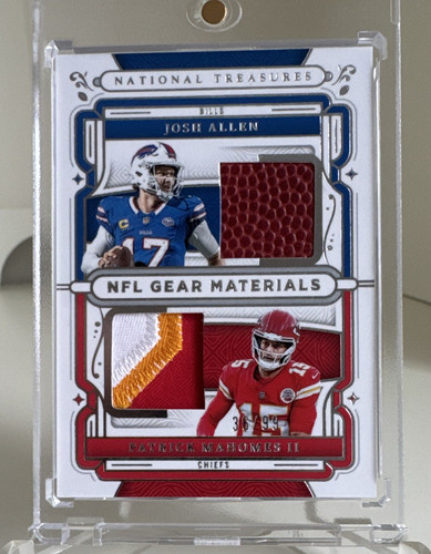 Panini 2025 National Treasures Gear Combo Materials Allen Mahomes /99 🔥