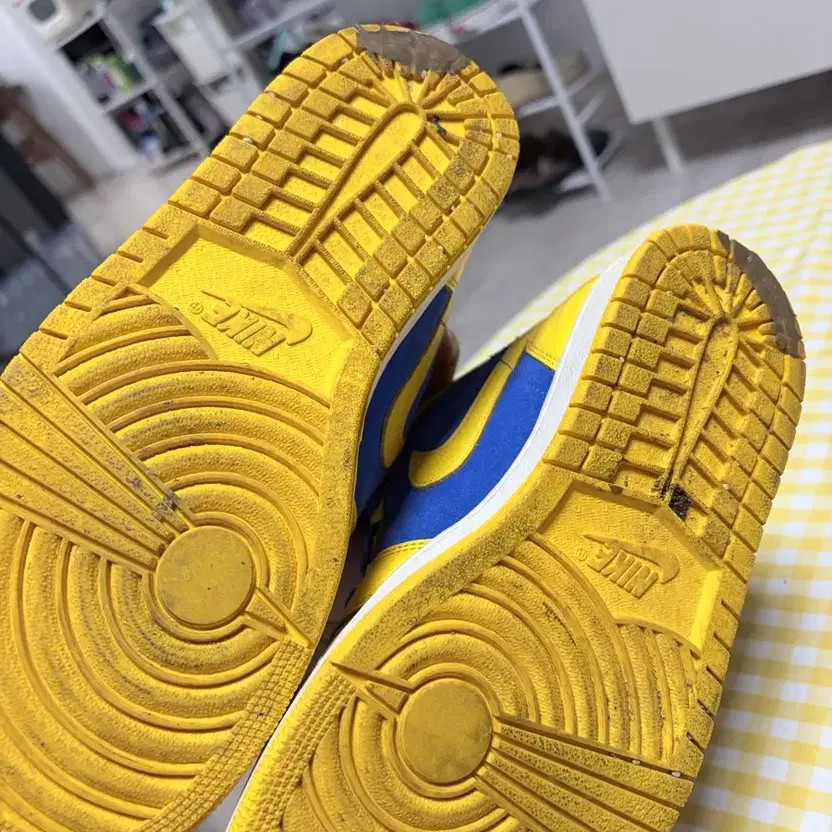 Nike Air Jordan 1 Rainy Blue & Yellow Sneakers