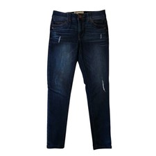 Democracy AB Technology Skinny Jeans Women's Blue Dark Wash Stretch Size 4