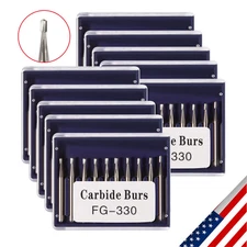 Dental Carbide Burs FG330 Pear-Shaped High Speed Friction Grip 1.6mm