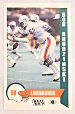 Vintage MIAMI DOLPHINS FOOTBALL CARD #5 BOB BRUDZINSKI ANON ANEW SPORTS COLLECTI